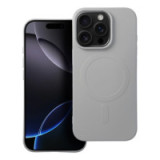 Case for iPhone 16 PRO Silicone Mag Cover compatible with MagSafe (big hole) titanium