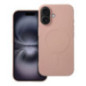 Case for iPhone 16 Silicone Mag Cover compatible with MagSafe (big hole) pink