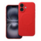 Case for iPhone 16 Silicone Mag Cover compatible with MagSafe (camera protection) red Case for iPhone 16 Silicone Mag Cover compatible with MagSafe (camera protection) red