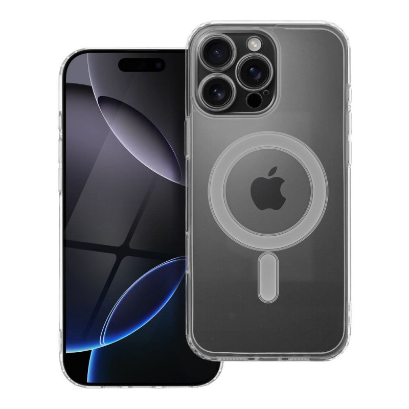 Case for iPhone 16 PRO MAX Clear Mag Cover (STR / CAMERA PROTECTION) compatible with MagSafe transparent