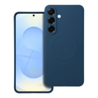 Case for Samsung S25 PLUS Silicone Mag Cover compatible with MagSafe blue
