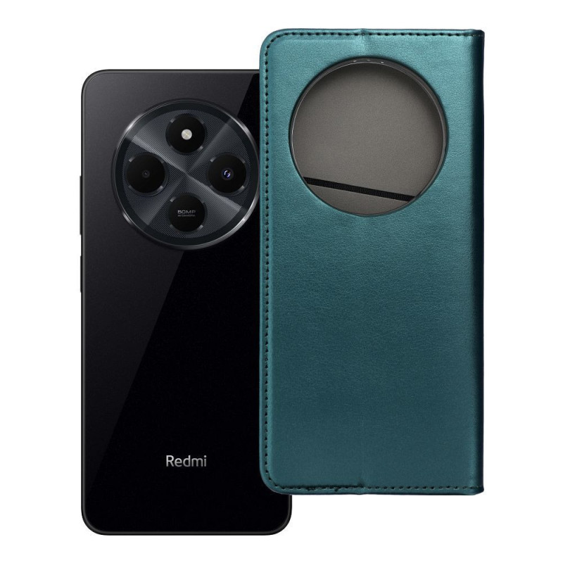 SMART MAGNETO Book case for XIAOMI Redmi 14c dark green