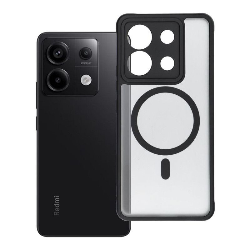 Case for Xiaomi Redmi Note 13 PRO 5G Full Matte Mag Cover compatible with MagSafe black