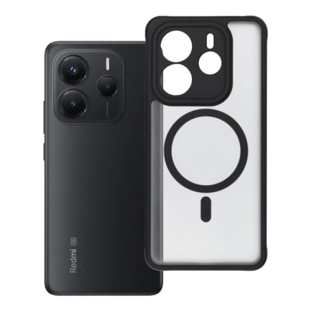 Case for Xiaomi Redmi Note 14 5G Full Matte Mag Cover compatible with MagSafe black