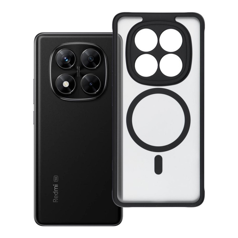Case for Xiaomi Redmi Note 14 PRO 5G Full Matte Mag Cover compatible with MagSafe black Case for Xiaomi Redmi Note 14 PRO 5G Full Matte Mag Cover compatible with MagSafe black