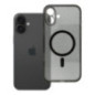 Case for iPhone 16 PLUS Clear Mag Cover (STR / CAMERA PROTECTION) compatible with MagSafe black glitter