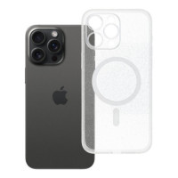 Case for iPhone 15 PRO MAX Clear Mag Cover (STR / CAMERA PROTECTION) compatible with MagSafe transparent glitter