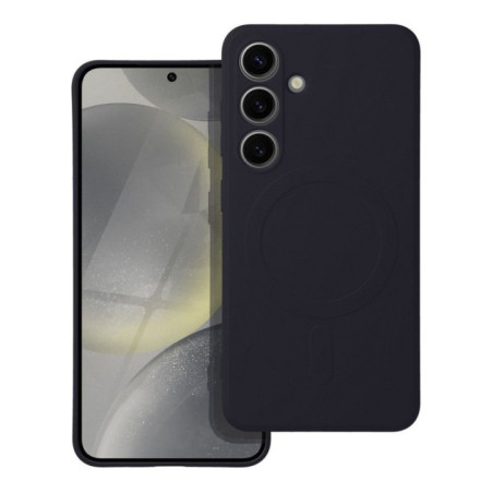 Case for Samsung S24 Silicone Mag Cover compatible with MagSafe black