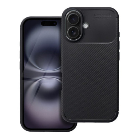 Case for iPhone 16 Carbon Premium black