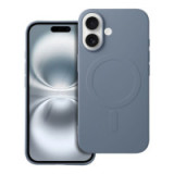 Case for iPhone 16 Silicone Mag Cover compatible with MagSafe (big hole) light blue