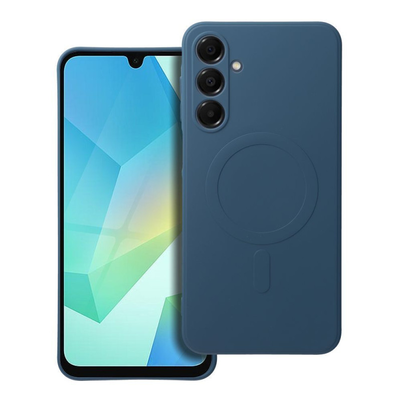 Case for Samsung A16 5G / A16 4G Silicone Mag Cover compatible with MagSafe blue