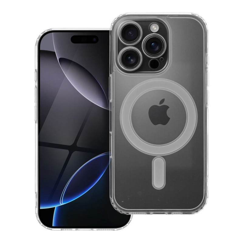 Case for iPhone 16 PRO Clear Mag Cover (STR / CAMERA PROTECTION) compatible with MagSafe transparent
