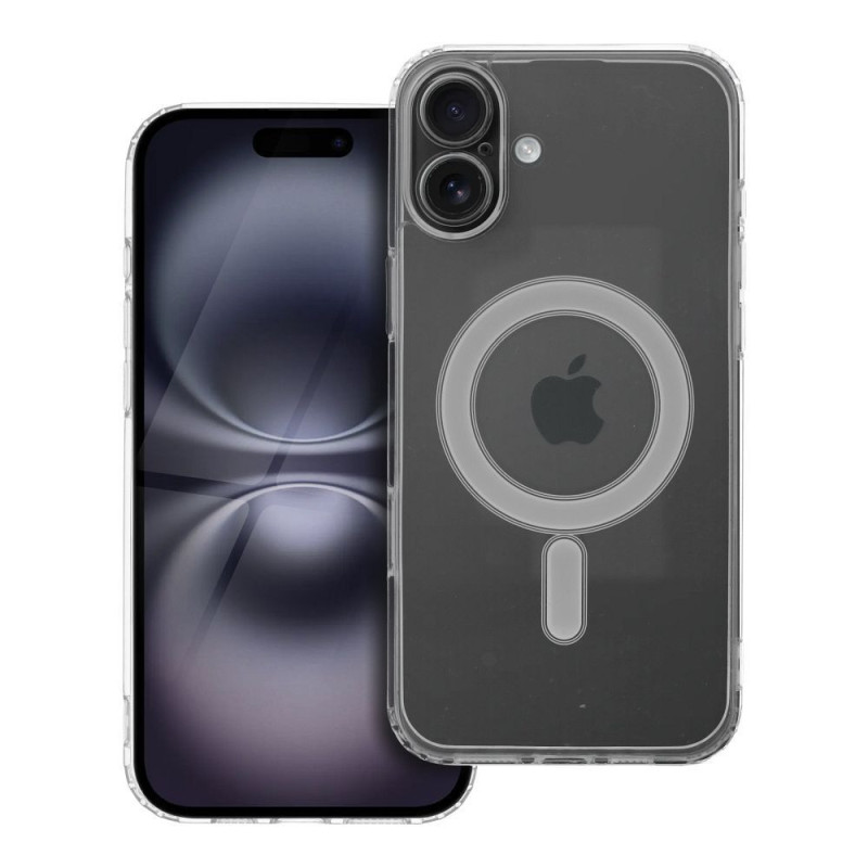 Case for iPhone 16 PLUS Clear Mag Cover (STR / CAMERA PROTECTION) compatible with MagSafe transparent