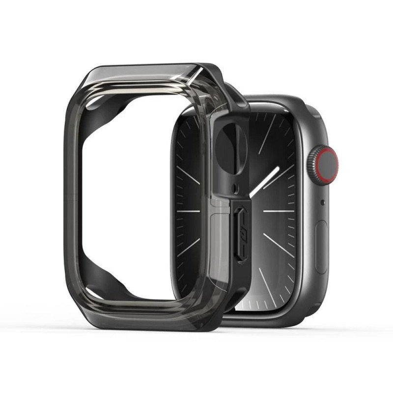 DUX DUCIS case TAMO for Apple Watch series 10 46 mm transparent with black DUX DUCIS case TAMO for Apple Watch series 10 46 mm transparent with black