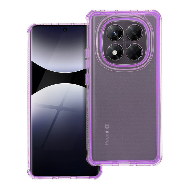 Case for Xiaomi Redmi Note 14 PRO 5G / 14 PRO PLUS 5G Matrix Clear light violet