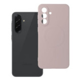 Case for Samsung A36 Silicone Mag Cover compatible with MagSafe pink