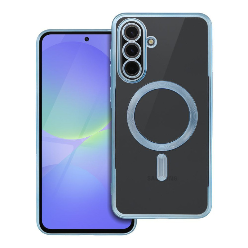 Case for Samsung A36 Electro Mag Cover compatible with MagSafe blue