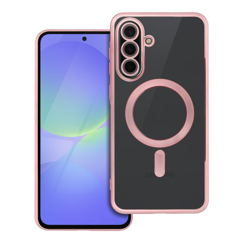 Case for Samsung A36 Electro Mag Cover compatible with MagSafe gold-rose