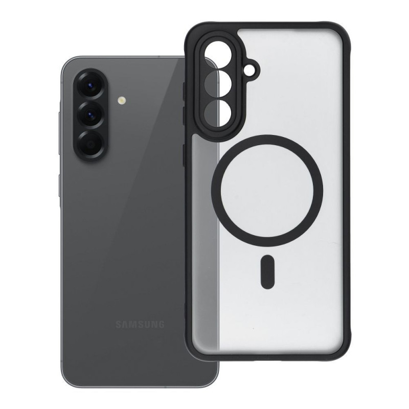 Case for Samsung A56 Full Matte Mag Cover compatible with MagSafe black