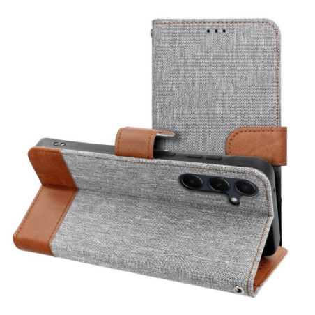 Flip case for Samsung A15 4G / A15 5G Jeans Book gray