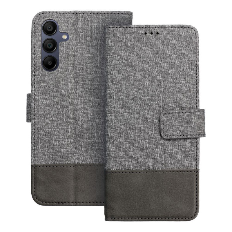 Flip case for Samsung A15 4G / A15 5G Gomma Book gray