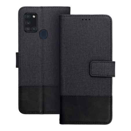 Flip case for Samsung A21s Gomma Book black