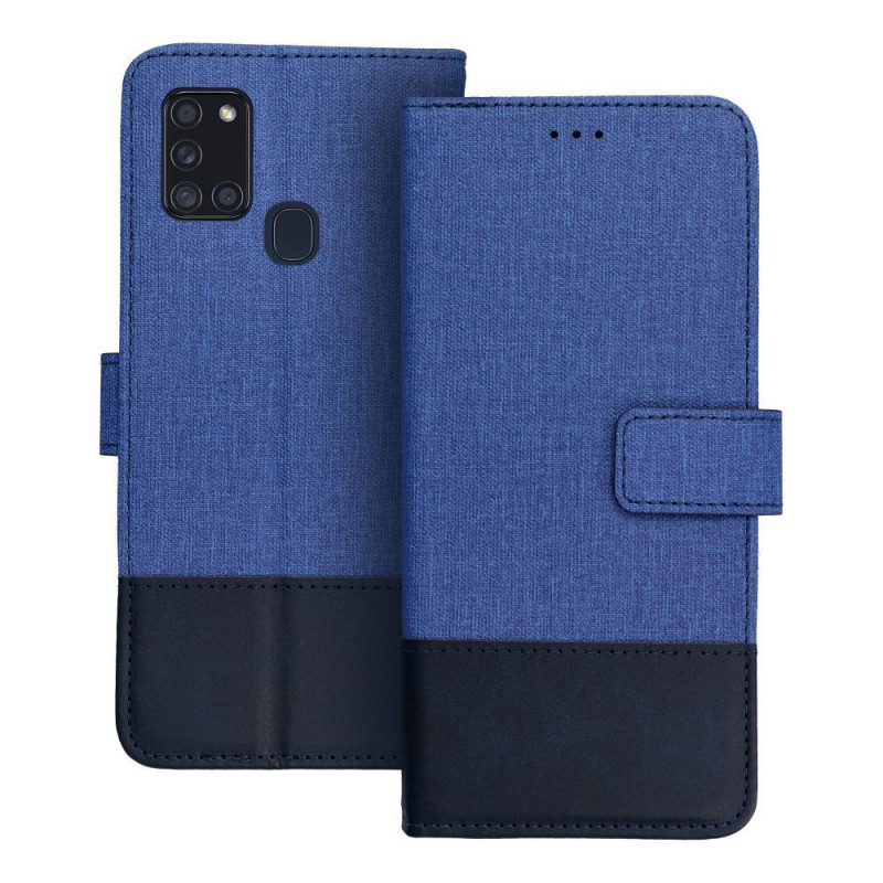 Flip case for Samsung A21s Gomma Book blue