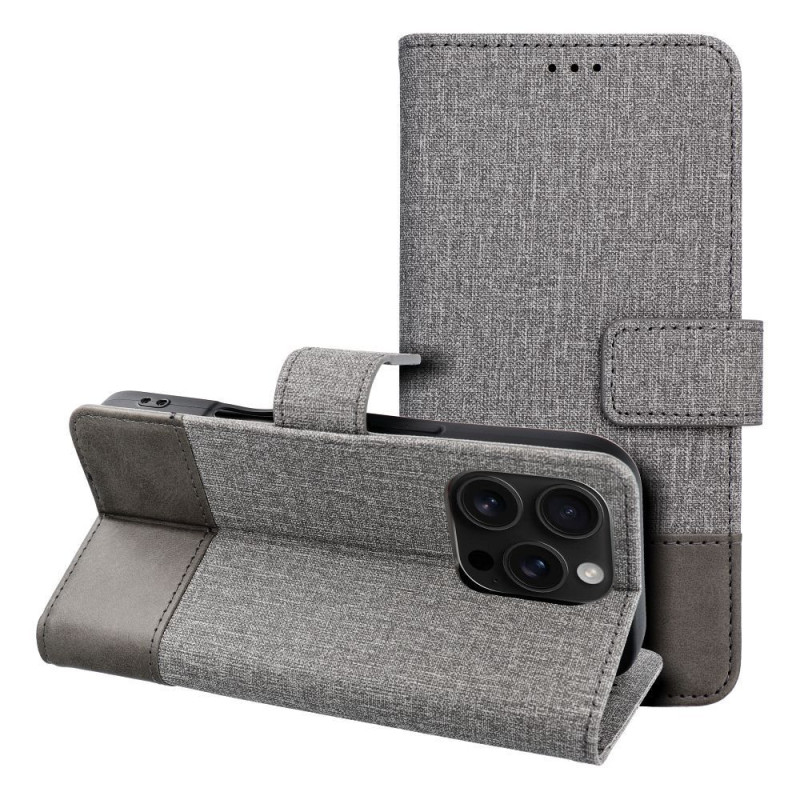 Flip case for iPhone 16 PLUS Gomma Book gray