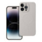 Case for Samsung S25 ULTRA Silicone Mag Cover compatible with MagSafe titanium gray