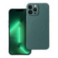Case for Samsung S25 PLUS Silicone Mag Cover compatible with MagSafe dark green