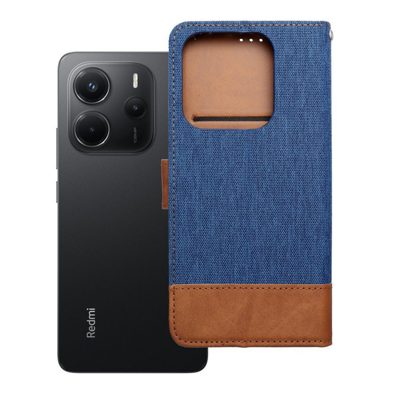 Flip case for Xiaomi Redmi NOTE 14 5G Jeans Book blue