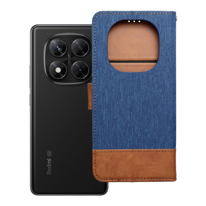 Flip case for Xiaomi Redmi NOTE 14 PRO 5G / 14 PRO PLUS 5G Jeans Book blue