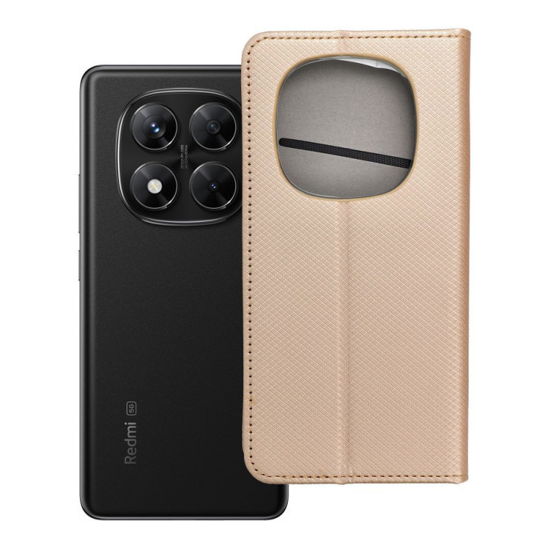 Flip case for Xiaomi Redmi NOTE 14 PRO 5G / 14 PRO PLUS 5G Smart Case Book gold Flip case for Xiaomi Redmi NOTE 14 PRO 5G / 14 PRO PLUS 5G Smart Case Book gold