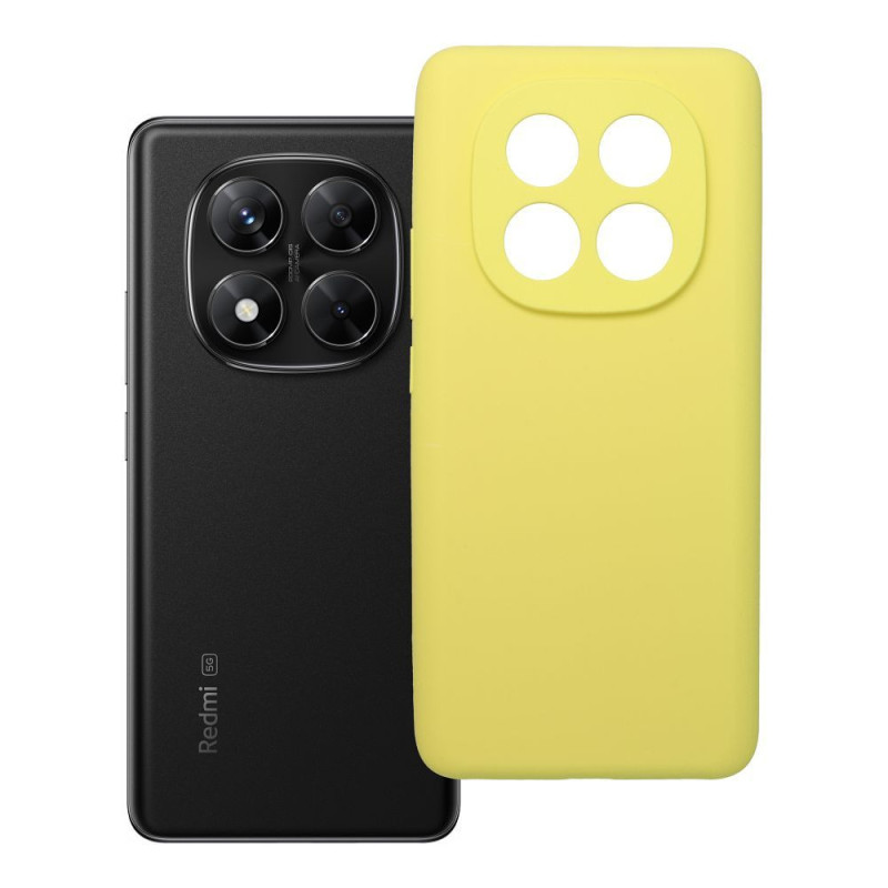 Case for Xiaomi Redmi Note 14 PRO 5G Silicone 2mm (camera protection) yellow