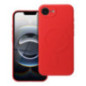 Case for iPhone 16e Silicone Mag Cover compatible with MagSafe red