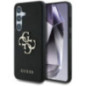 GUESS case for SAMSUNG S25 GUHCS25SPGT4MBK (PU Grained Big 4G and Classic Logo) black