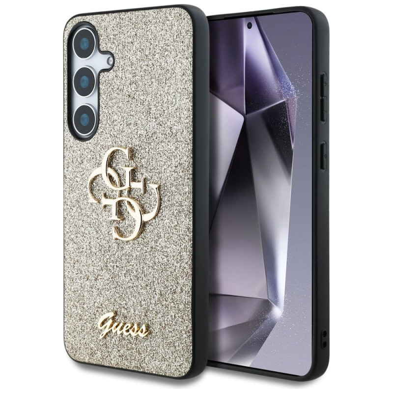 GUESS case for SAMSUNG S25 Plus GUHCS25MHG4SGD (Fixed Glitter Big 4G) gold