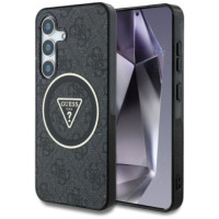 GUESS case for SAMSUNG S25 Plus GUHMS25MHG4PRTGK (Magnetic IML Metal Glitter 4G Circle Triangle) black