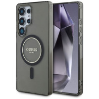 GUESS case for SAMSUNG S25 Ultra GUHMS25LHFGEREK (Magnetic IML Glitter Circle) black