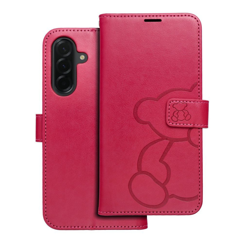 Flip case for Samsung A36 5G Mezzo Book teddy bear magenta Flip case for Samsung A36 5G Mezzo Book teddy bear magenta