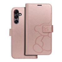 MEZZO Book case for SAMSUNG A16 5G teddy bear rose gold