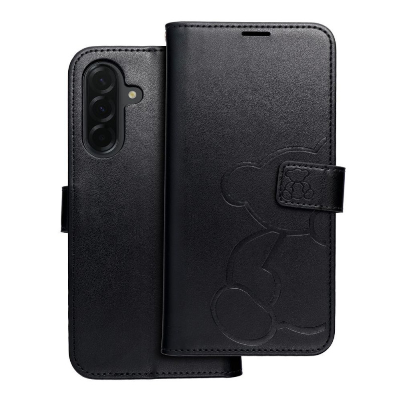 Flip case for Samsung A36 5G Mezzo Book teddy bear black