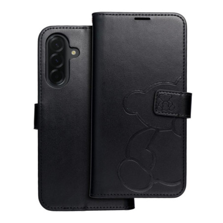 MEZZO Book case for SAMSUNG A36 5G teddy bear black