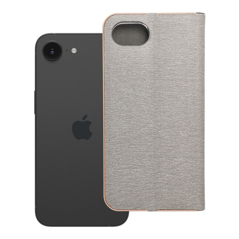 LUNA Book Gold for IPHONE 16e (SE 4 2025) silver
