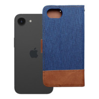 Flip case for iPhone 16e (SE 4 2025) Jeans Book blue