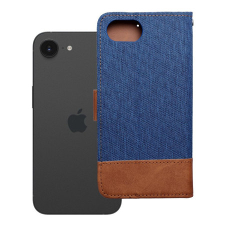 Flip case for iPhone 16e (SE 4 2025) Jeans Book blue