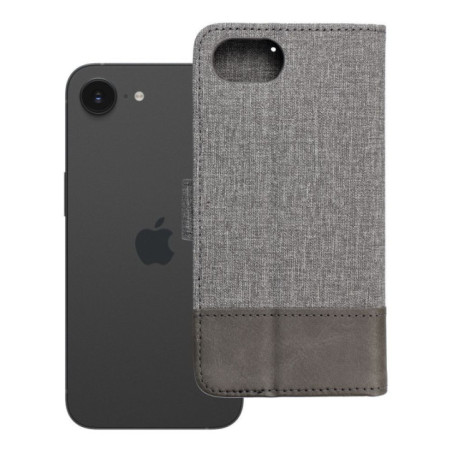 Flip case for iPhone 16e (SE 4 2025) Gomma Book gray