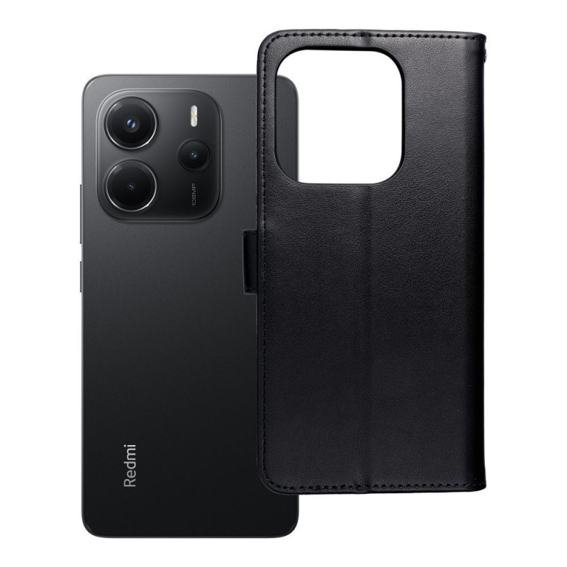 MEZZO Book case for XIAOMI Redmi Note 14 4G (GLOBAL - 164,84mm x 78,15mm x 8,16mm) teddy bear black