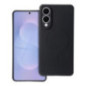 Case for Samsung S25 EDGE Silicone Mag Cover compatible with MagSafe black