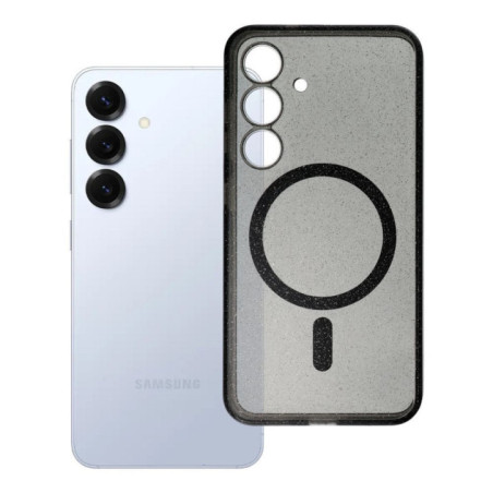 Case for Samsung S25 Clear Mag Cover (STR) compatible with MagSafe   glitter